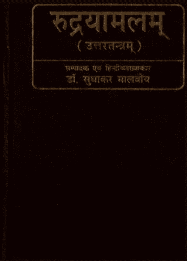 रुद्रयामलम : डॉ. सुधाकर मालवीय द्वारा हिंदी पीडीऍफ़ पुस्तक - तंत्र मंत्र | Rudryamalam : by Dr. Sudhakar Malviya Hindi PDF Book - Tantra Mantra