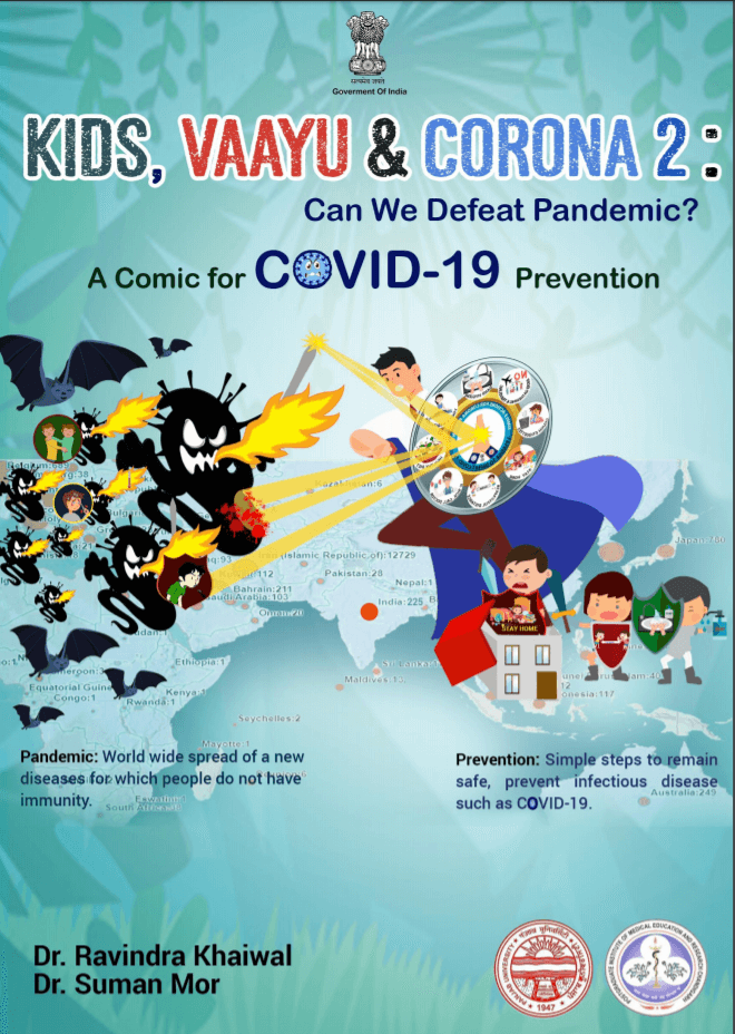 KIDS, VAAYU & CORONA : Comic book for children to provide correct information about Coronavirus