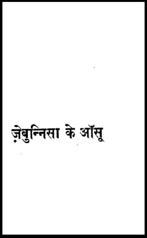 ज़ेबुन्निसा के आँसू : श्री ओमप्रकाश भार्गव द्वारा हिंदी पीडीऍफ़ पुस्तक - जीवनी | Zebunnisa Ke Aansu : by Shri Ompraksh Bhargav Hindi PDF Book - Biography (Jeevani)