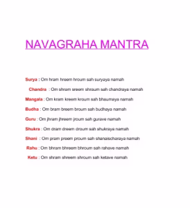 Navagraha mantra PDF Book