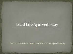 Lead Life Ayurveda Way PDF Book In Hindi