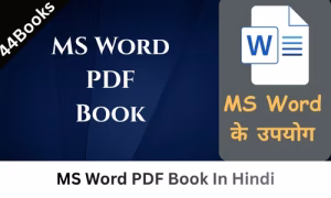 MS Word PDF Book In Hindi