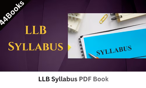 LLB Syllabus PDF Book