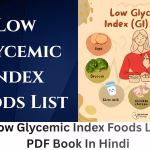 Low Glycemic Index Foods List PDF Book In Hindi | कम ग्लाइसेमिक इंडेक्स वाले खाद्य पदार्थों की सूची पीडीएफ पुस्तक हिंदी में